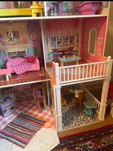 uşaqlar üçün kombinzon şortlar: Игрушечный домик для девочки привезенный из Европы . Экологически — 7