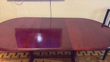 Табуретки: Гостиный стол, Новый, Раскладной, Дерево, Овальный стол — 2