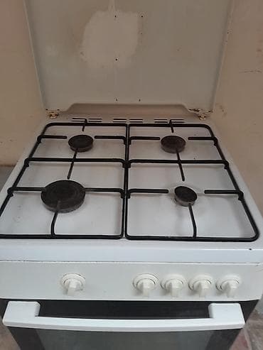 simfer soba: Газовая печь Отдельностоящая, 4 конфорки, Б/у — 1