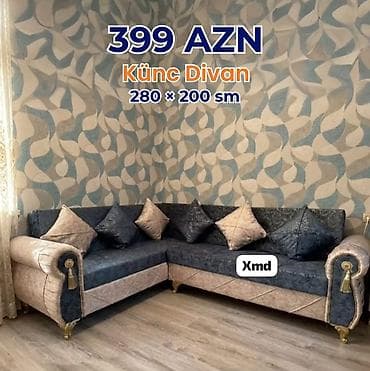 Künc divan – 280 × 200 sm • Qiymət: 399 AZN (şəkildə göstərilib) • lalafo.az -da Künc divan – 280 × 200 sm • Qiymət: 399 AZN (şəkildə göstərilib) •