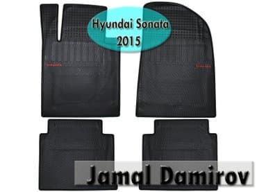 Hyundai sonata 2015 üçün silikon ayaqaltılar. силиконовые коврики для
