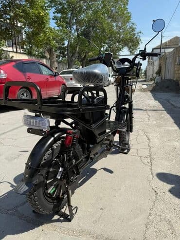 muhərrikli velosiped: Elektrik yük daşıyan velosiped/skuter - Güclü elektrik mühərriki və — 1