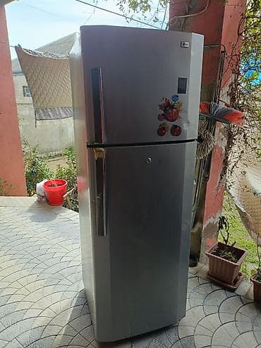 ucuz soyducular: İşlənmiş 2 qapılı LG Soyuducu Satılır, rəng - Gümüşü — 2