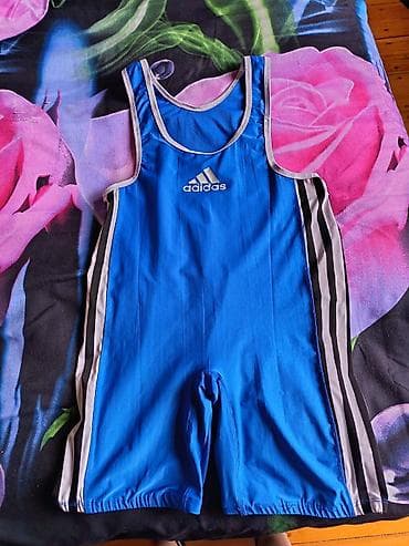 stringer alt geyimi: İdman dəsti, Adidas, XL, rəng - Göy — 1