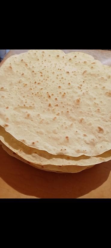 10 reqemli tortlar: 8 qəpikdən hazır quru lavaş alıram. Hər biri 35 qr, diametri 27 — 1