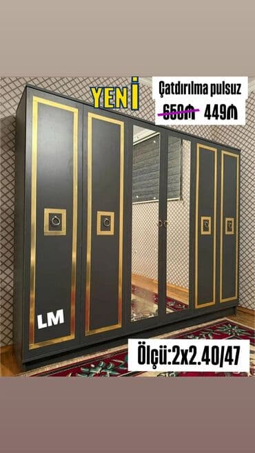 ev qapılar: 6 qapı Qarderob, paltar dolabı — 1