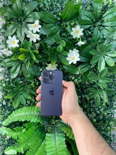 IPhone 14 Pro, 128 GB, Deep Purple, Zəmanət, Face ID
