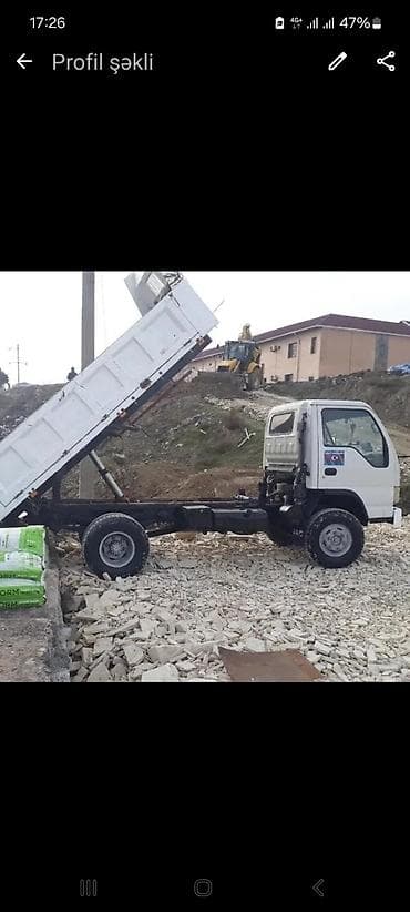 Yükdaşıma xidməti – tipper (açılan kasalı) yüngül yük maşını -