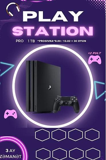 xbox one controller: PlayStation 4 Pro oyun konsolu - Yaddaş: 1 TB - Prosivka: 9.00 / — 1