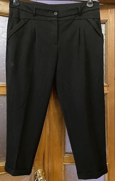 baggy şalvar: Qara klassik qadın walvari 20 m 50 razmer - Rəng: qara - Model: düz — 1