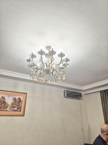 Lent lampalar: Çılçıraq, 10 və daha çox lampa, Metal — 4