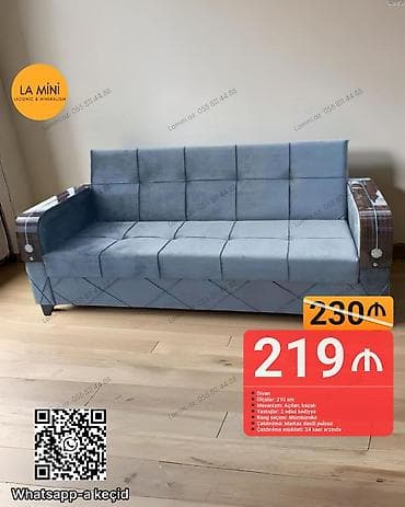 mini divanlar: Divan, Açılan, Bazalı, Şəhərdaxili pulsuz çatdırılma — 1