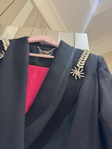 Пиджаки: Пальто, S, цвет - Черный — 4