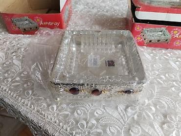 ev qapilari: Məhsul: Dekorativ külqabı (kvadrat formalı) Təsvir: - Material: Şüşə — 7