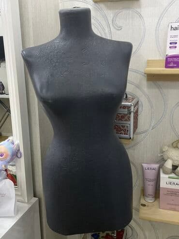 manken başı: Qadın, Plastik, plastmas, Boz — 1