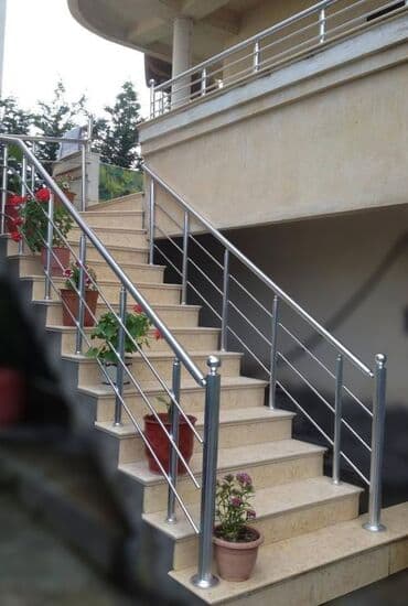 Бусы: Mərtəbələrarası pilləkən və məhəccər istehsalı və quraşdırılması - — 4