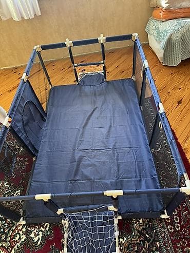 Игрушки: Uşaq oyun manjeri / playpen - Böyük ölçülü, dördkünc oyun məkanı - — 1