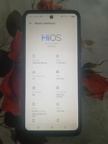 texno spark: Tecno Spark 20C, 128 GB, rəng - Qara, Barmaq izi — 3