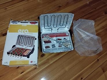 manqallar: ERA “Şiş Kebab” elektrikli ızgara/barbekü aparatı Xüsusiyyətlər: - — 1