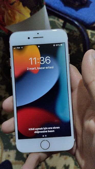 iphone 13 pro max kreditle: IPhone 7, 32 GB, Rose Gold, Zəmanət, Barmaq izi, Simsiz şarj — 2