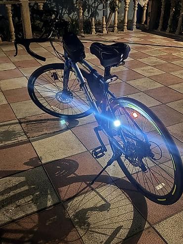 şosse: Şosse tipli “GOOSE” velosiped - Rəng: mavi, loqolar və reflektor — 3