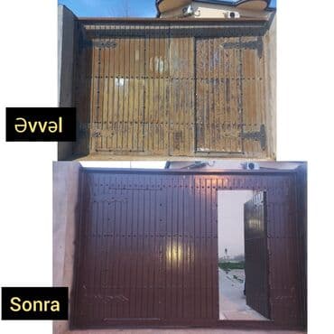 Darvazalar və aksesuarlar: 1️⃣ darvazalari̇n renglenmesi̇ xi̇dməti̇ temi̇r növbəti̇ el — 4