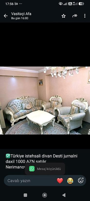 ✅Türkiye istehsali divan Desti jurnalni daxil 1000 AZN satılır