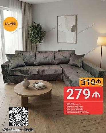 Künc divan, Açılan, Bazalı, Parça, Şəhərdaxili pulsuz çatdırılma