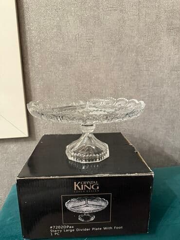 bosqab: Boşqablar, 1 əd, rəng - Ağ, Xrustal, Çexiya — 3