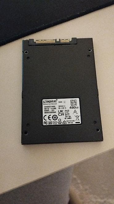 ssd har disk: Kingston 2.5" SATA SSD – 480 GB - Model: Kingston SA400S37/480G (A400 — 2