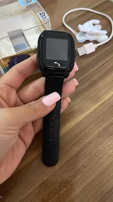 Yeni, Smart saat, Wonlex, Sim kart, rəng - Qara