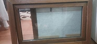 Bu tək şüşəli, taxta çərçivəli pəncərədir. Pəncərə fırlanan mexanizmə — 2