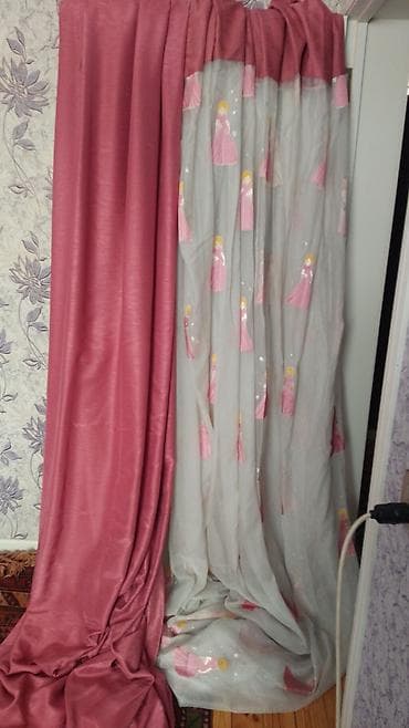 qiz sekilleri profil ucun: Uşaq otağı üçün pərdə dəsti - Tərkib: 2 hissədən ibarət dəst – qalın — 2