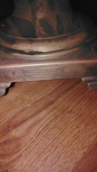 Sikkələr: Antik mis samovar – rus istehsalı - Material: mis (ağır, tökmə gövdə) — 3