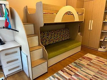 ucuz servantlar: Oğlan və qız üçün, İkinəfərlik çarpayı — 2