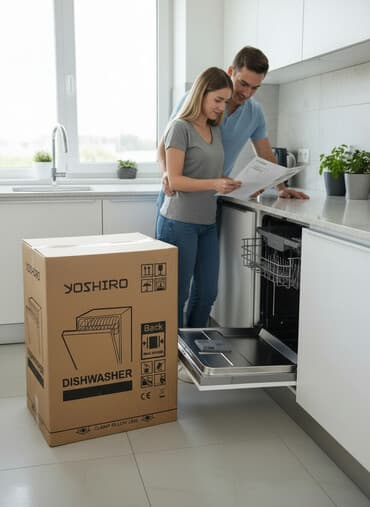 ucuz məişət texnikası: YOSHIRO qabyuyan maşın - Brend: YOSHIRO - Tip: Qabyuyan maşın — 1