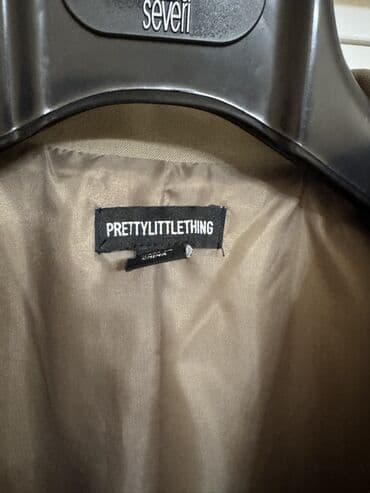 toxunma uzun jaketler: PRETTYLITTLETHING brendi qadın dəbli jaketi - Rəng: zeytun/xa ki — 3