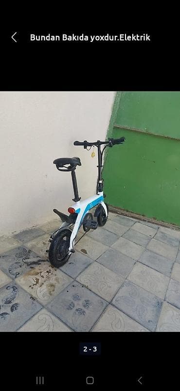 Veloskuter bundan Bakıda yoxdur. Saatda 30 km gedir. praktik yığılıb