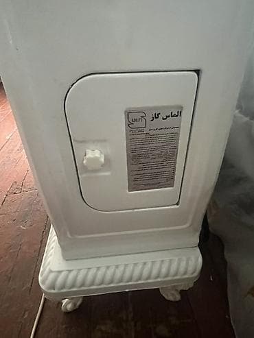 qaz pecı: Qaz sobası/kamin tipli isidici - Brend/model etiketi: “Almas Gaz” — 3