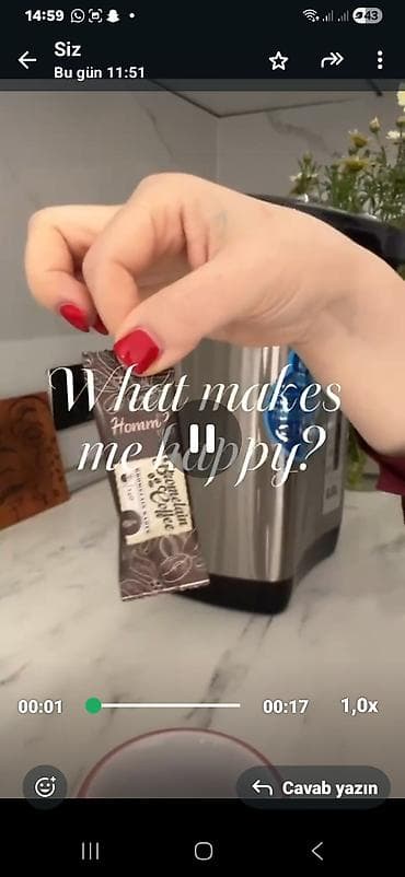 katalina kofesi: Homm’s Chocolate & Coffee – instant içki tozu - Tərkib: şokolad — 1
