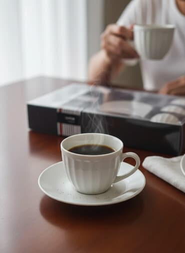 набор казанов викалина: Кофейный набор, цвет - Белый, 6 персон — 1