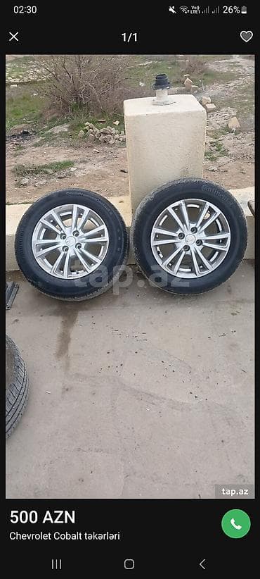 ford transit turbo: Chevrolet Cobalt təkərləri və diskləri 4 eded disk teker - Model — 1