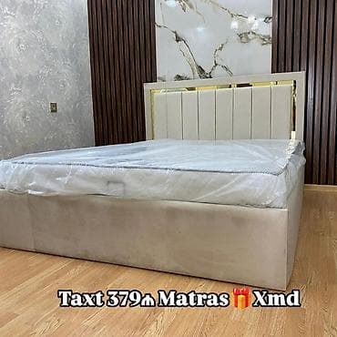 Məhsul: Yumşaq başlıqlı, modern dizaynlı taxt + hədiyyə matrass -