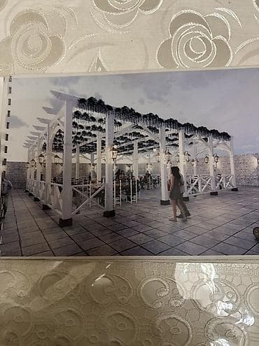 Bağ, çöl oturacaqları: Açıq hava məkanları üçün dekorativ taxta pergola/pavilyon — 1