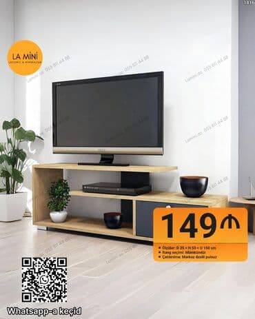 məktəb stulları: Düz TV altlığı, Polkalı, Taxtalı — 1