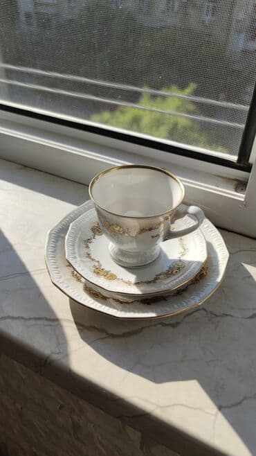 qedim: Çay dəsti, rəng - Bej — 1