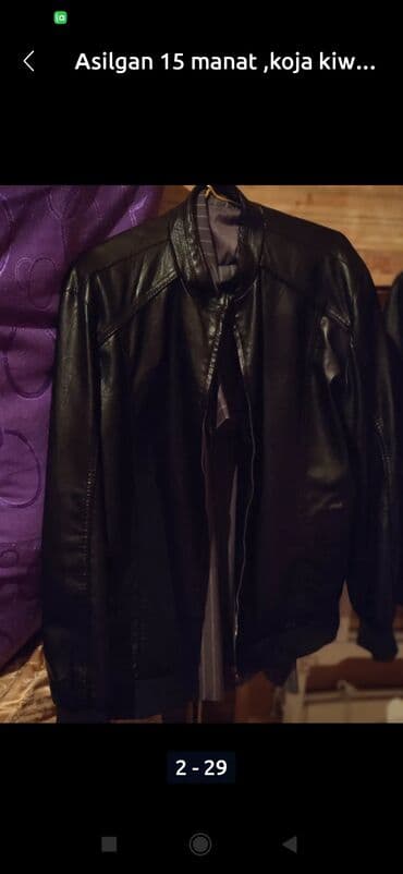 türkiyənin kişi cemperləri: Jaket 10 manatBoyuk beden 54/56 razmer kurtka 20 manatkostyum 30 — 8