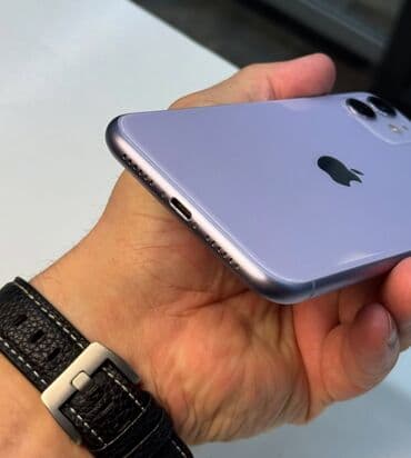ıpone 11: IPhone 11, 64 GB, Deep Purple, Zəmanət, Simsiz şarj, Face ID — 6