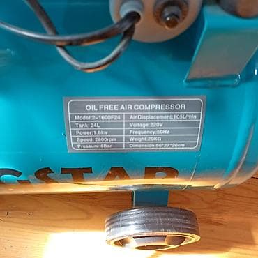 Ручные механические инструменты: Megstar yağsız hava kompressoru Texniki göstəricilər: - Model — 3