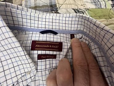 Рубашки: Мужская рубашка, Abercrombie & Fitch, цвет - Белый — 7